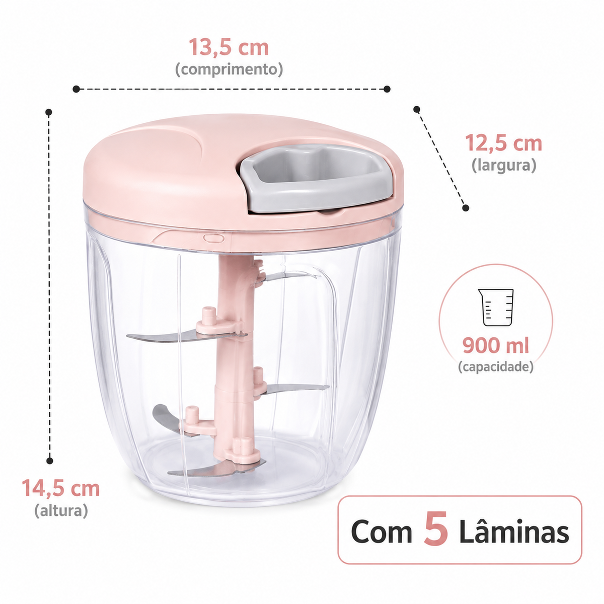 Triturador Manual de Alimentos - Entrega Grátis