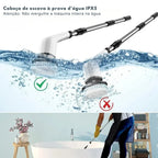 Escova Elétrica de Limpeza 9 em 1 com Cabo Extensor - Entrega Grátis