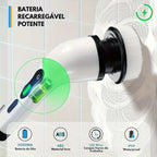 Escova Elétrica de Limpeza 9 em 1 com Cabo Extensor - Entrega Grátis