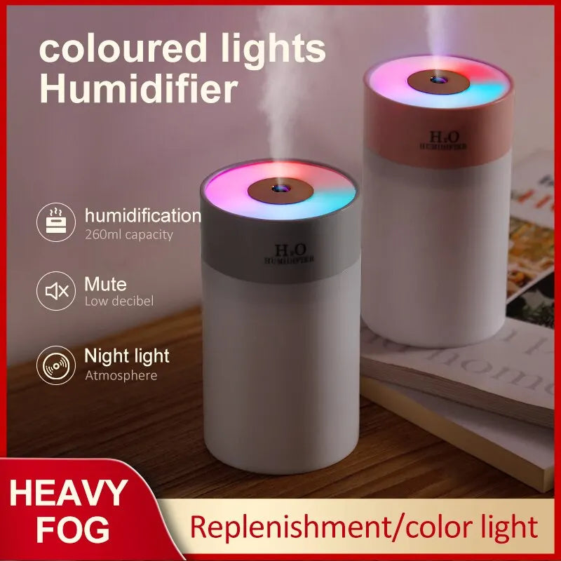 Umidificador de Ar Luminoso - Umidifica e Ilumina