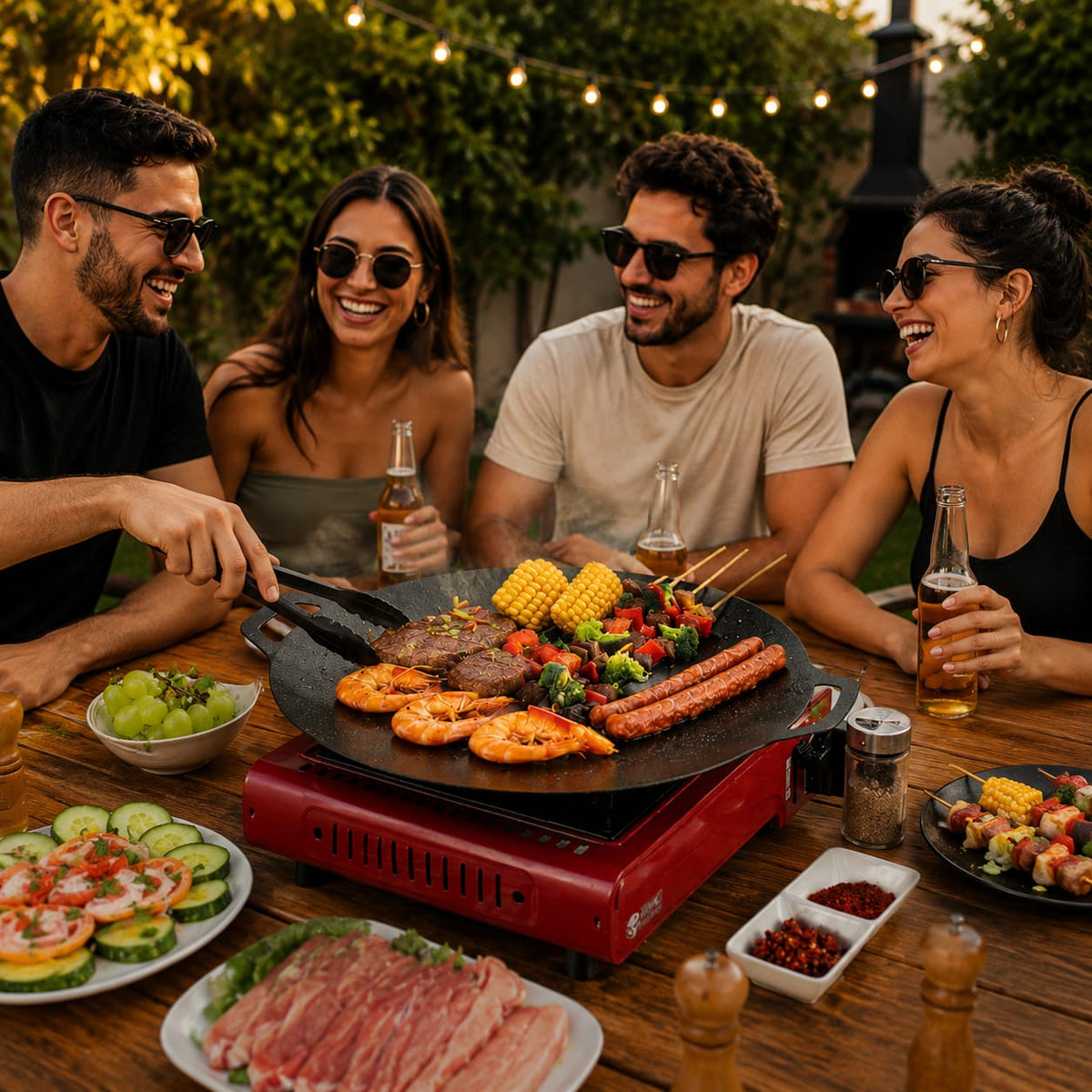 Grill Portátil Multiuso Panela com Revestimento Antiaderente - Entrega Grátis