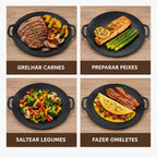 Grill Portátil Multiuso Panela com Revestimento Antiaderente - Entrega Grátis