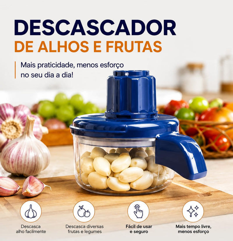 Descascador de alho e frutas