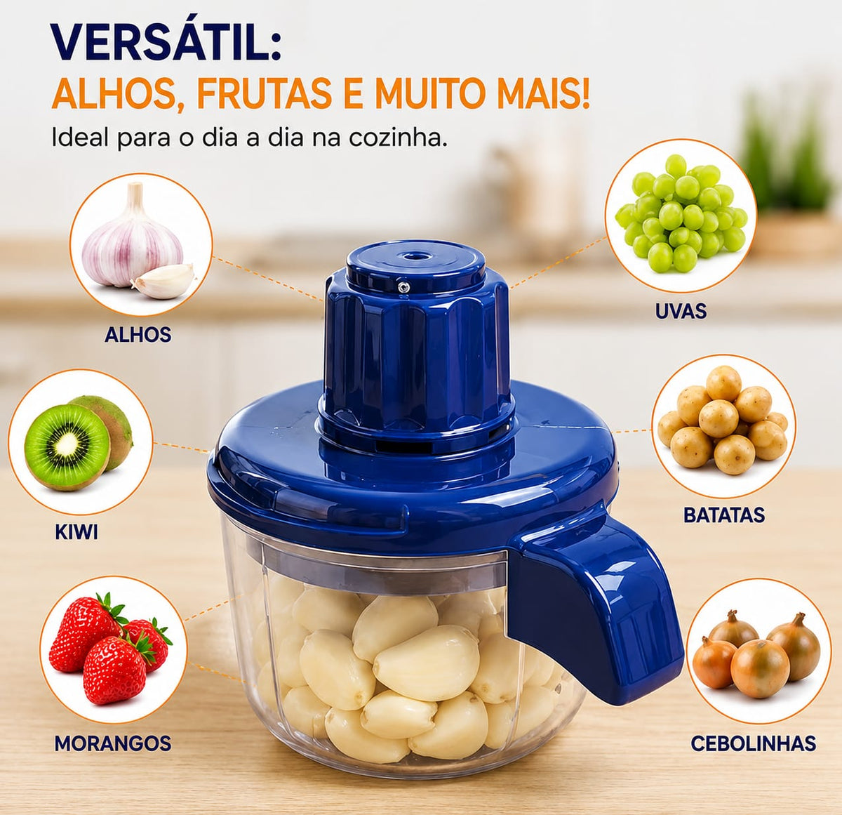 Descascador de alho e frutas- Entrega Grátis