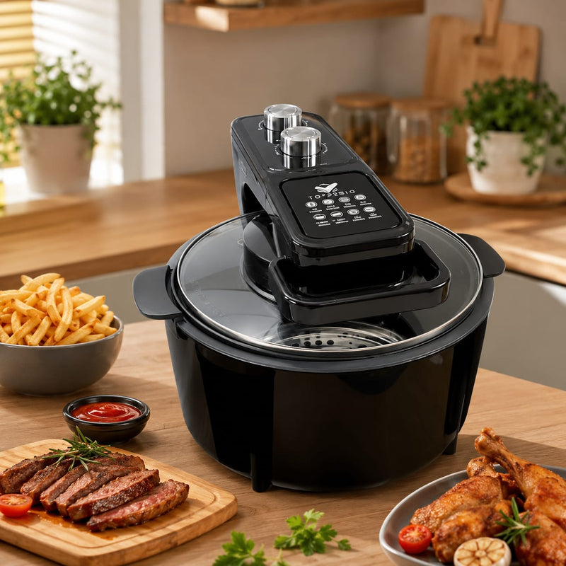 Fritadeira Airfryer Elétrica sem Óleo - Capacidade 8 litros