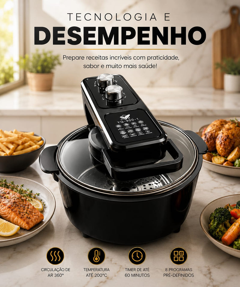 Fritadeira AirFryer Elétrica Sem Óleo