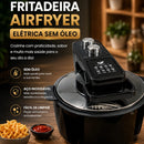 Fritadeira Airfryer Elétrica sem Óleo - Capacidade 8 litros