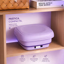 Mini Máquina de Lavar Elétrica Portátil Com Cesto Centrífuga