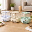Dispenser Giratório Inteligente de Grãos e Cereais com 6 Divisórias
