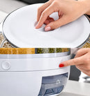 Dispenser Giratório Inteligente de Grãos e Cereais com 6 Divisórias