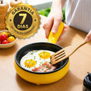 Frigideira Elétrica Antiaderente com Suporte para Cozinhar até 14 ovos