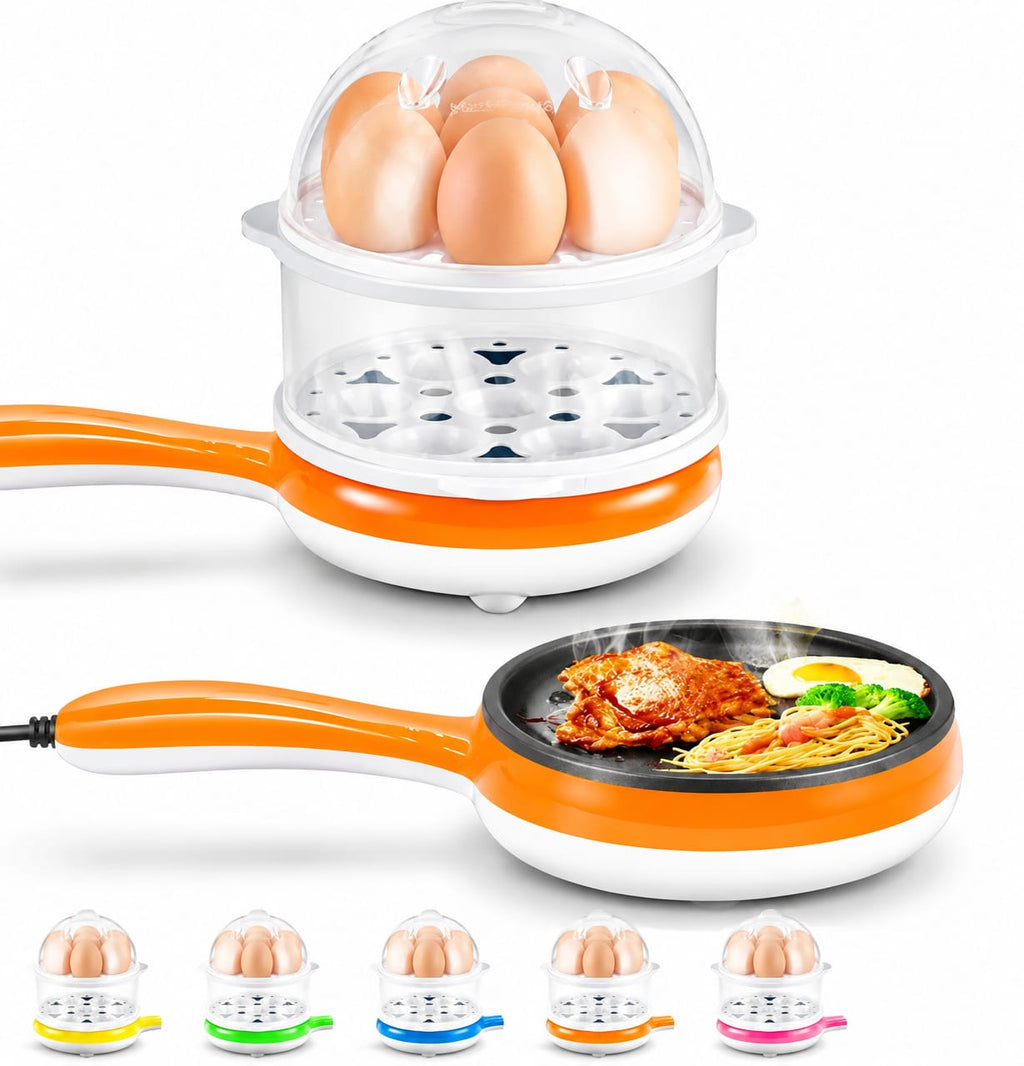 Frigideira Elétrica Antiaderente com Suporte para Cozinhar até 14 ovos- Entrega Grátis