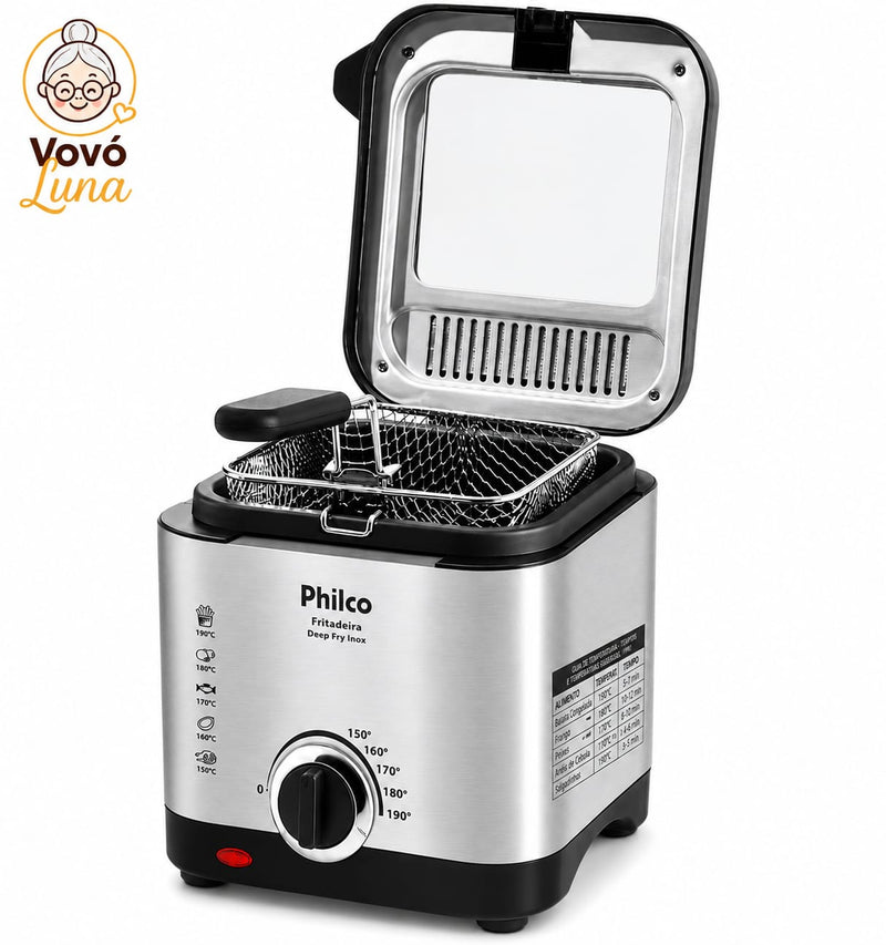 Fritadeira Philco Deep Fry Inox 1,8L