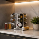 Porta Temperos e Condimentos Giratório em Inox