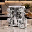 Porta Temperos e Condimentos Giratório em Inox