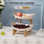 Fruteira Premium Multiuso 3 andares - Entrega Grátis
