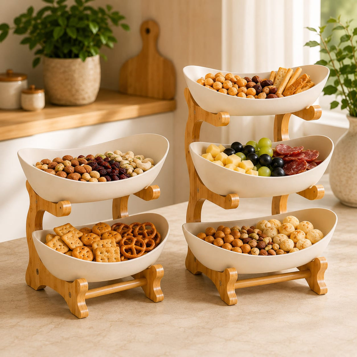 Fruteira Premium Multiuso 2 andares - Entrega Grátis