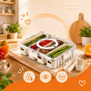 Pote Hermético Organizador com 4 Divisórias - 3,9 L