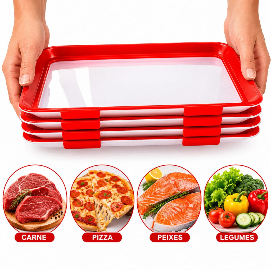 Bandeja para Conservar Alimentos Reutilizável - Entrega Grátis