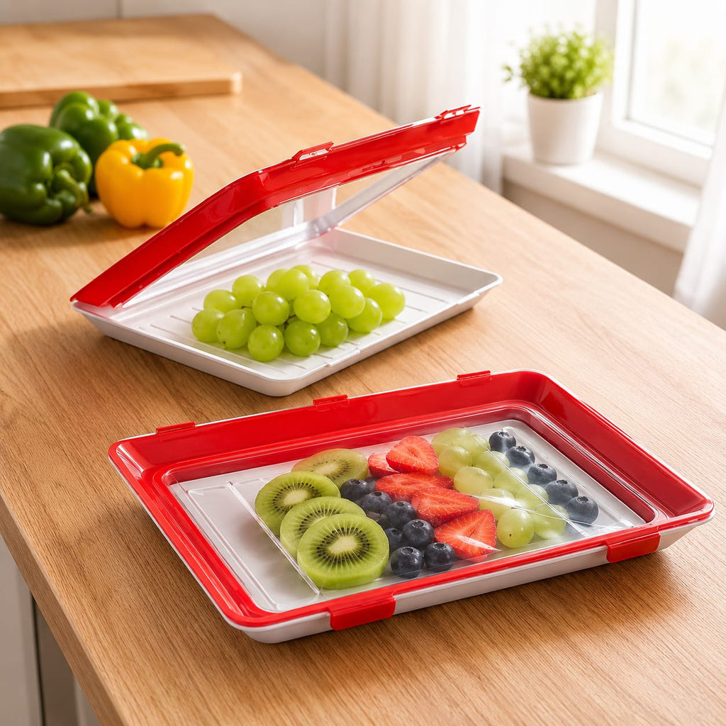 Bandeja para Conservar Alimentos Reutilizável - Entrega Grátis