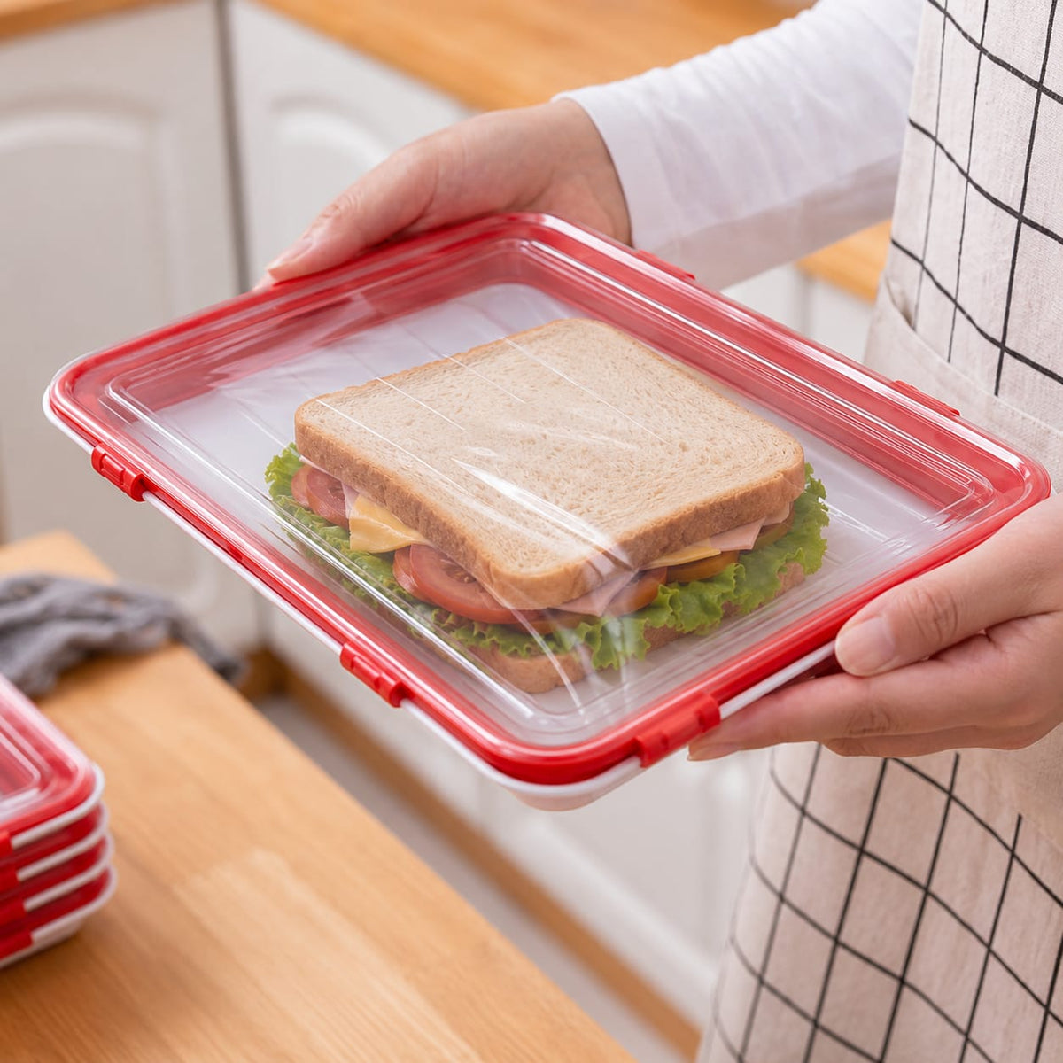 Bandeja para Conservar Alimentos Reutilizável - Entrega Grátis