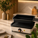 Chapa Elétrica Grill Multifuncional Antiaderente/ Churrasqueira com tampa