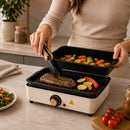 Chapa Elétrica Grill Multifuncional Antiaderente/ Churrasqueira com tampa