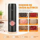 Moedor Elétrico de Temperos Com Níveis de Moagem Fino ou Grosso