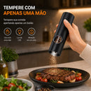 Moedor Elétrico de Temperos Com Níveis de Moagem Fino ou Grosso