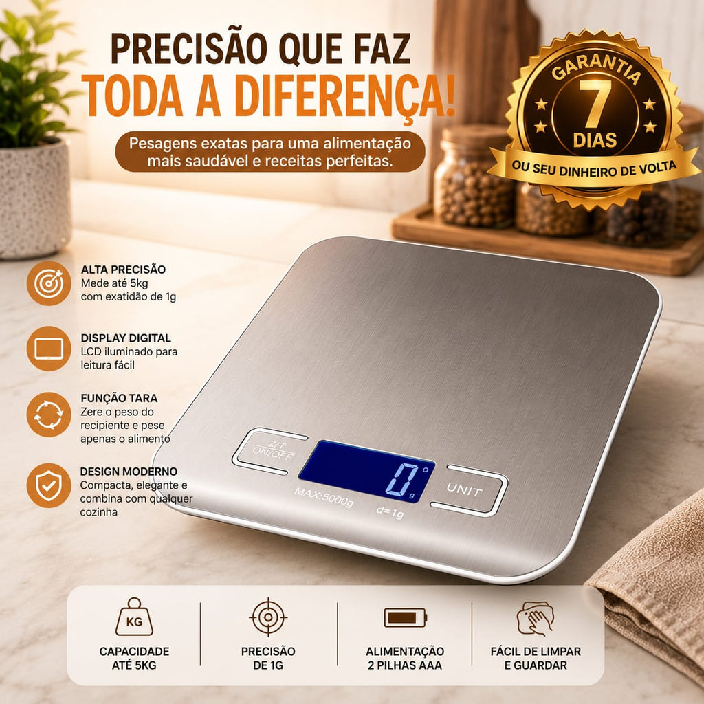Balança Digital para Alimentos - Entrega Grátis
