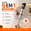 Mixer 5 em 1 Inox 1000W - 110V ou 220V