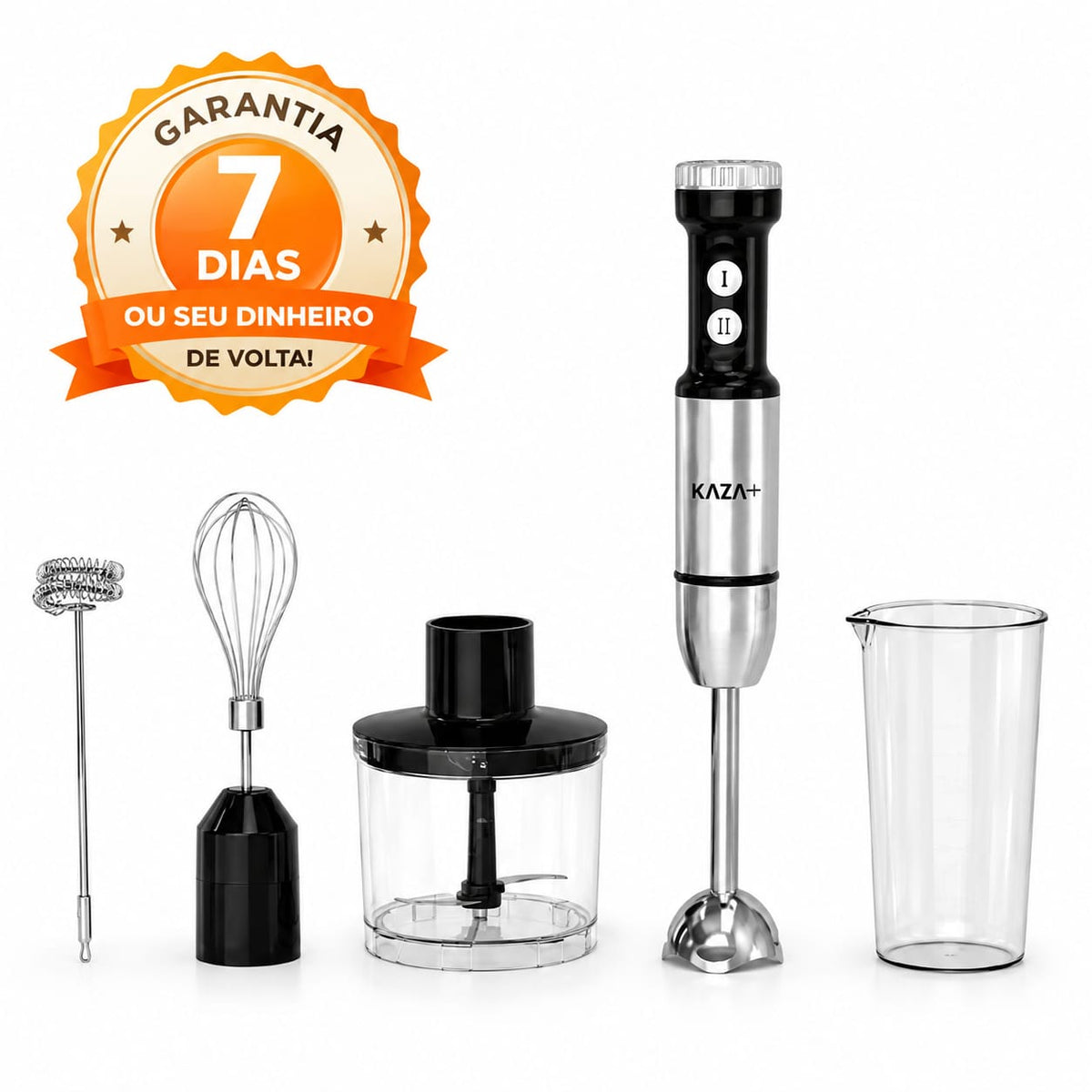 Mixer 5 em 1 Inox 1000W - 110V ou 220V - Entrega Grátis