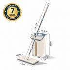 Flat Mop Esfregão Giratório com Balde - Entrega Grátis