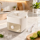 Dispenser De Gelo com 2 Gavetas e Botão Ejetor de Cubos com Capacidade de 48 Cubos de Gelo