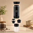 Cafeteira Portátil 3 em 1 - Expresso Elétrica Recarregável para Cápsulas e Café Moído