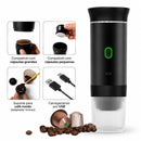 Cafeteira Portátil 3 em 1 - Expresso Elétrica Recarregável para Cápsulas e Café Moído