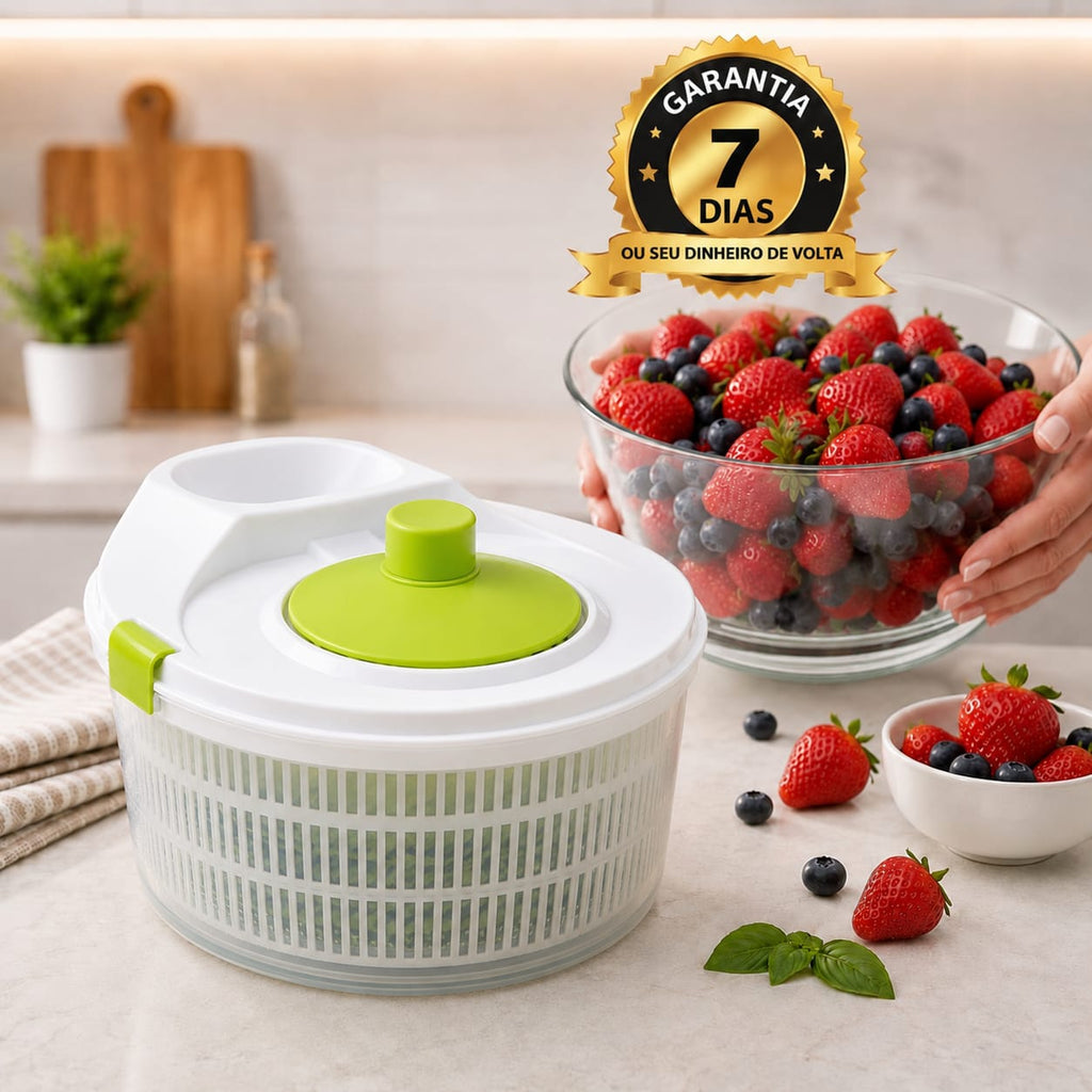 Centrifuga Secador De Saladas e Verduras  Manual - Entrega Grátis