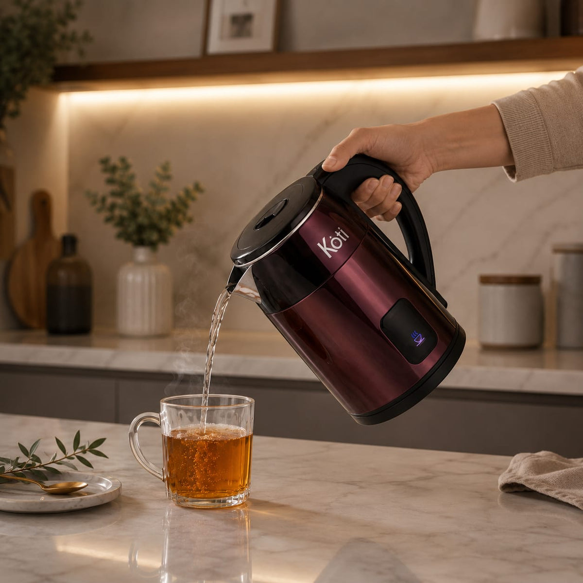 Chaleira Elétrica Inox 1.8L - Entrega Grátis