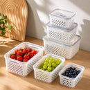 Kit Recipientes para Separar e Conservar Frutas e Verduras Próprios para Geladeira