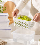 Kit Recipientes para Separar e Conservar Frutas e Verduras Próprios para Geladeira