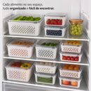 Kit Recipientes para Separar e Conservar Frutas e Verduras Próprios para Geladeira