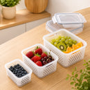 Kit Recipientes para Separar e Conservar Frutas e Verduras Próprios para Geladeira
