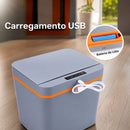Lixeira Automática Compacta 15 L para Banheiro, Cozinha com USB
