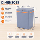 Lixeira Automática Compacta 15 L para Banheiro, Cozinha com USB