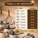 Jogo de Panelas 10 Peças Antiaderente