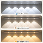 Lâmpada LED Inteligente em 3 Cores Recarregável - Entrega Grátis