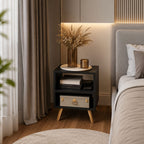 Mesa de Cabeceira Retrô  para Quarto - Entrega Grátis