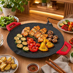Grill Elétrico Antiaderente de Pedra Vulcânica - Entrega Grátis