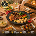 Grill Elétrico Antiaderente de Pedra Vulcânica - Entrega Grátis