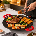 Grill Elétrico Antiaderente de Pedra Vulcânica - Entrega Grátis